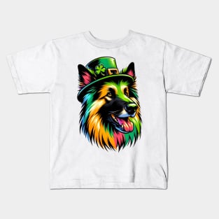 Belgian Tervuren Celebrates Saint Patrick's Day Kids T-Shirt